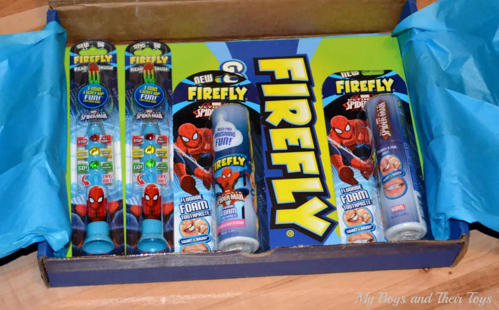 Firefly spiderman toothbrush