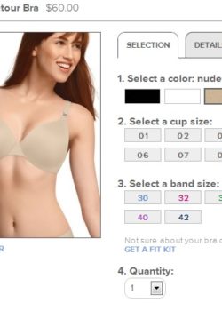 jockey bra size kit