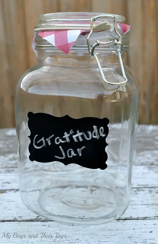 New Year's gratitude jar