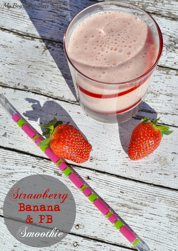 Strawberry banana & pb smoothie