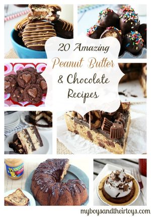 20+ Amazing Peanut Butter & Chocolate Recipes - My Boys and Their Toys