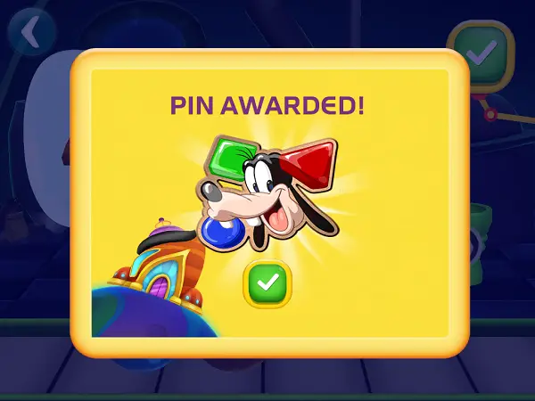 Disney app pin