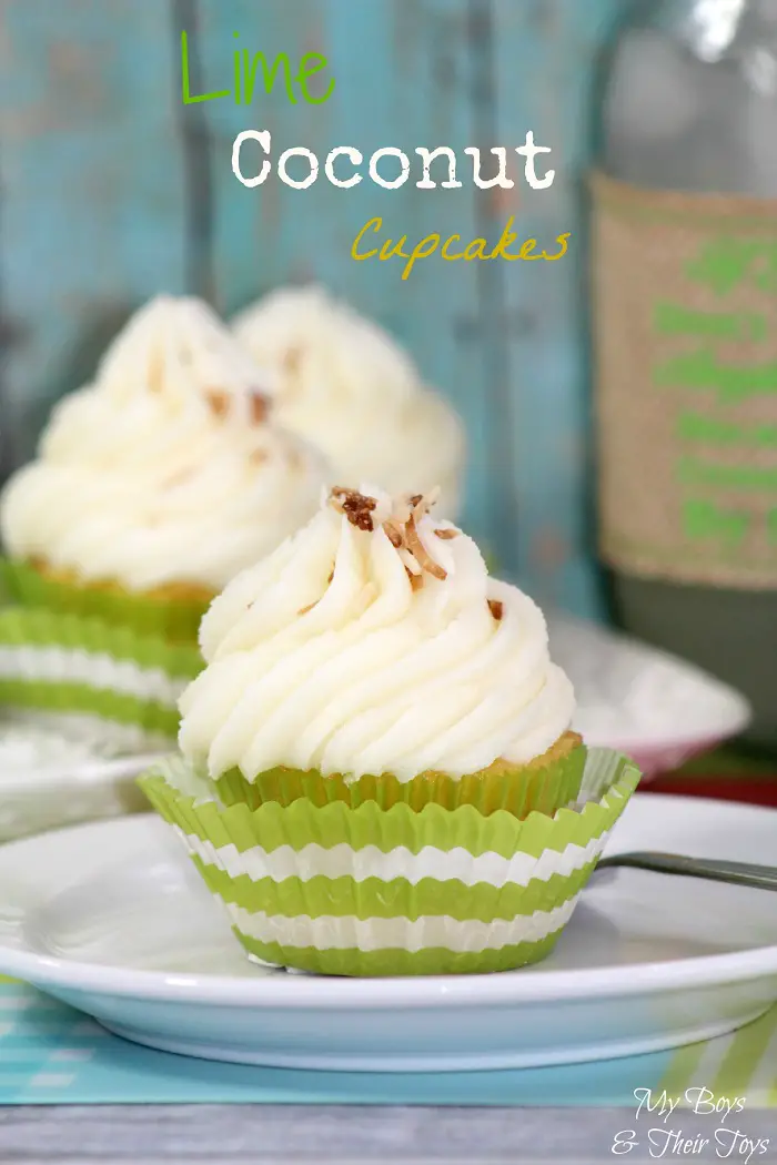 Lime and coconut cupcakes