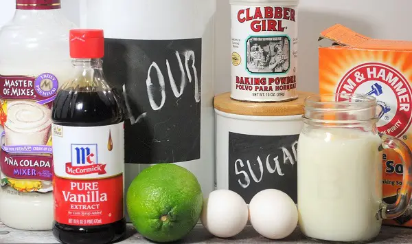 Lime coconut ingredients