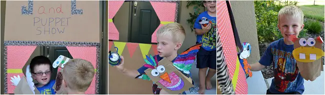 how to make a puppet show
