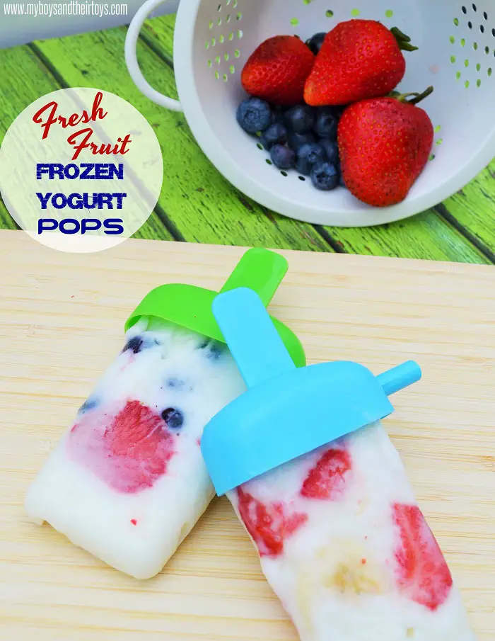 fresh fruit frozen yogurt pops