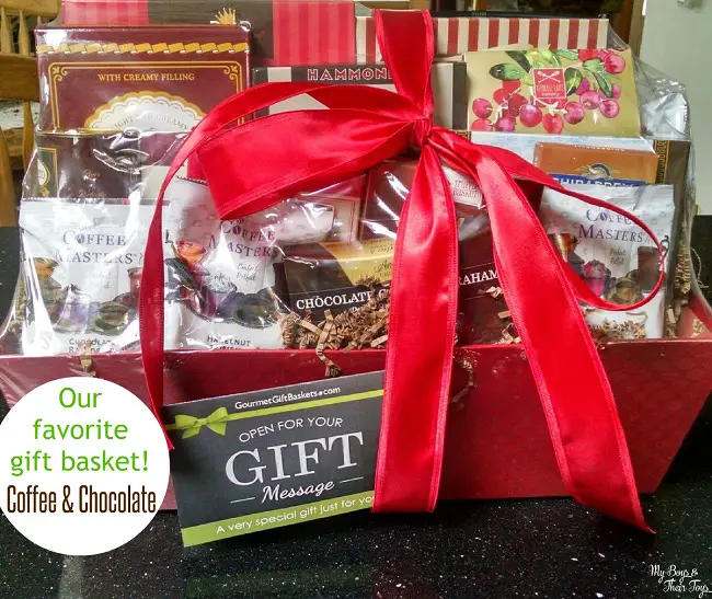 coffee and chocolates gift basket