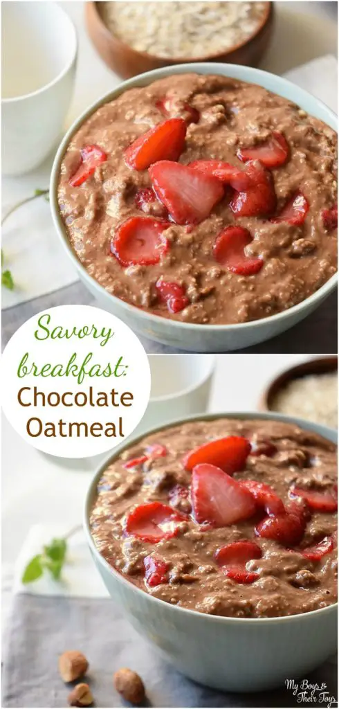 savory breakfast chocolate oatmeal