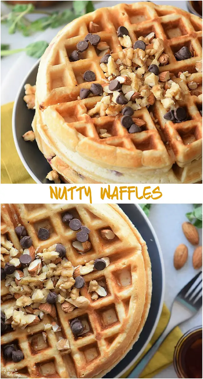 nutty homemade waffles