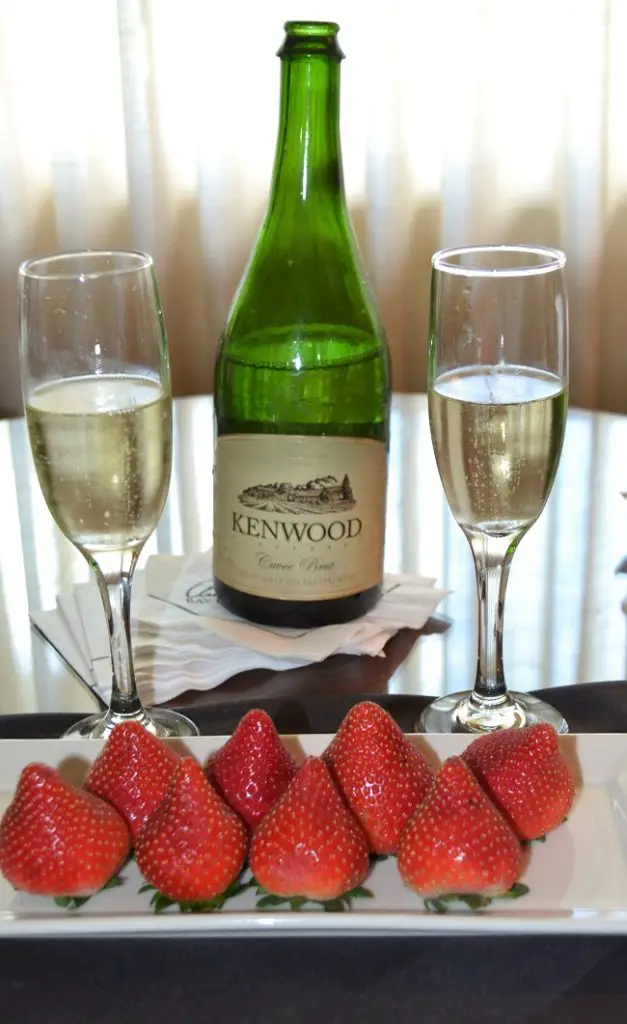strawberries and champs