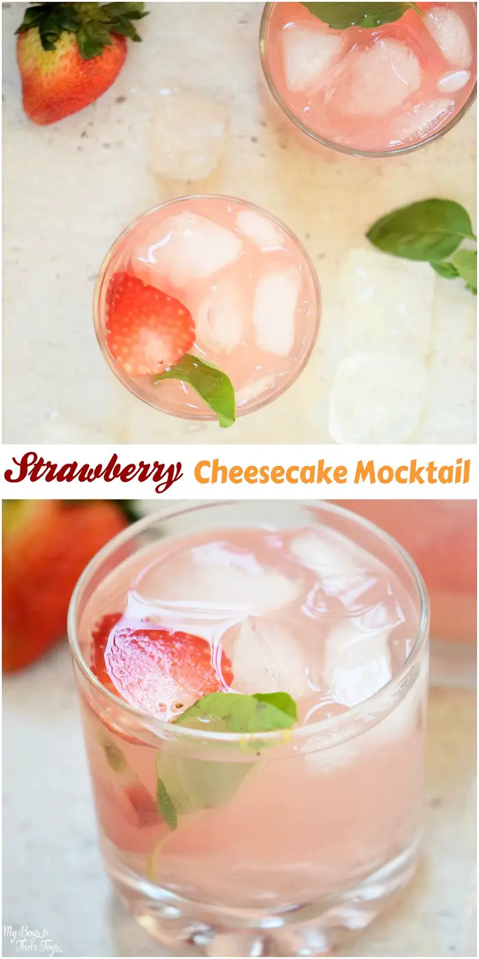 strawberry cheesecake mocktail