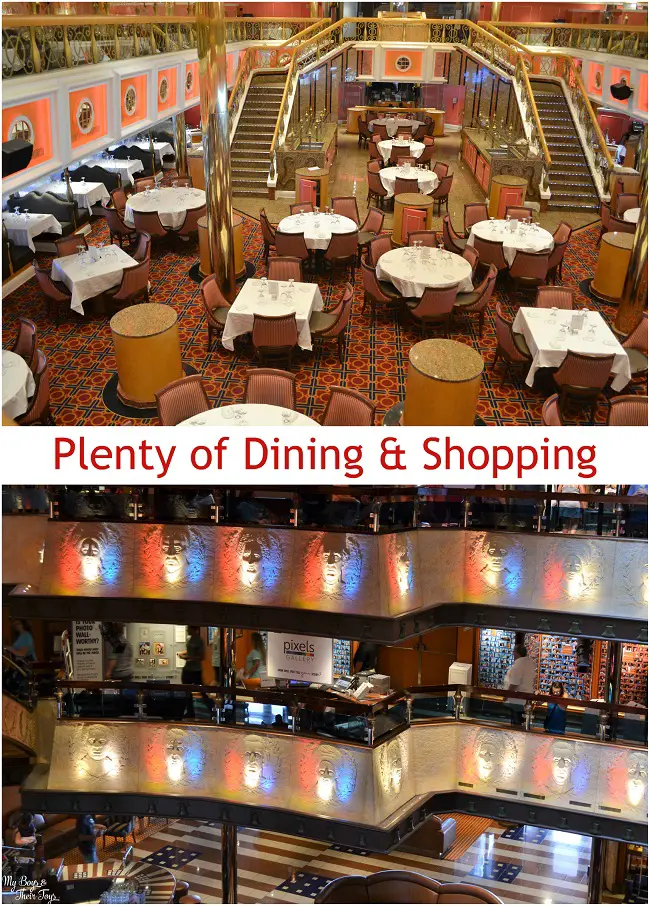 dining and shopping