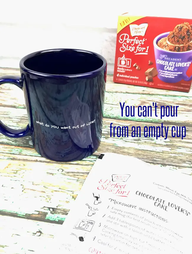 can't pour from an empty cup