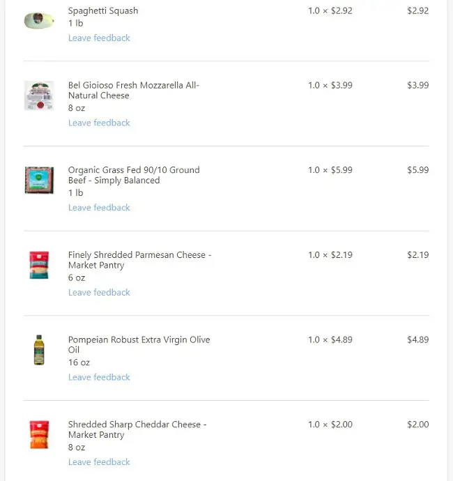 shipt grocery order