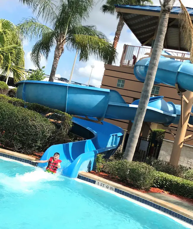 hilton orlando pool slide