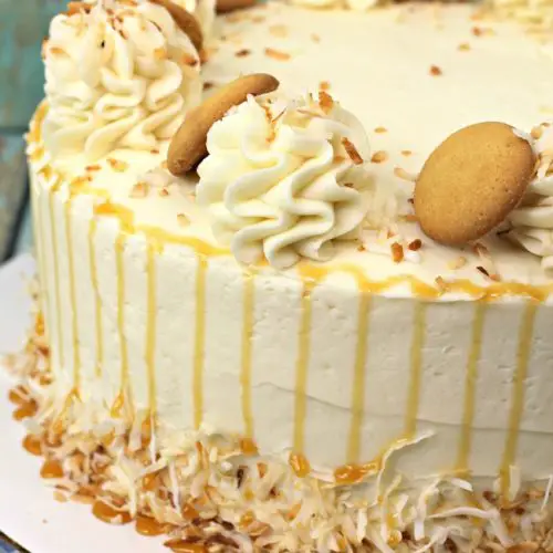 Quick Banana Pudding Cake - Cake Mix Banana Pudding Cake