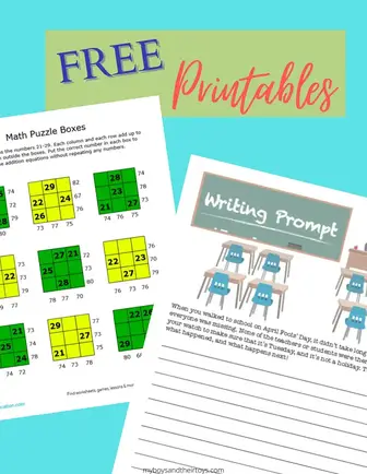 free printable 4th grade worksheets my boys and their toys