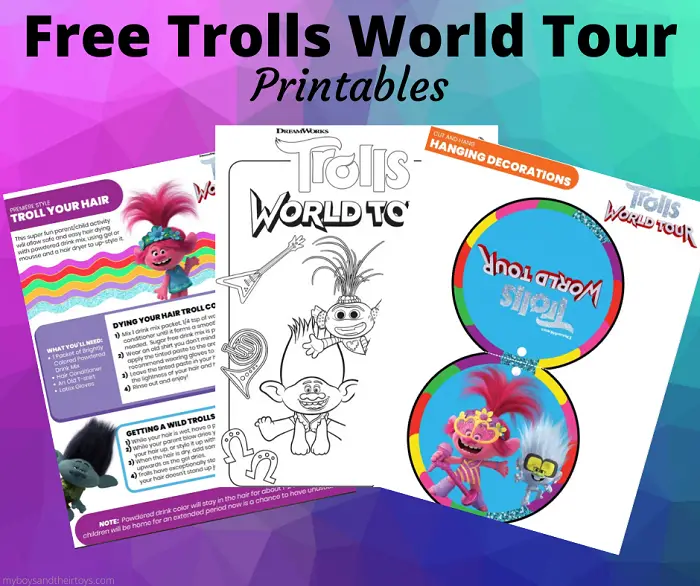 free trolls world tour printables  my boys and their toys