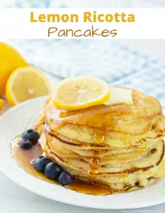 Lemon Ricotta Pancakes Recipe - My Boys and Their Toys