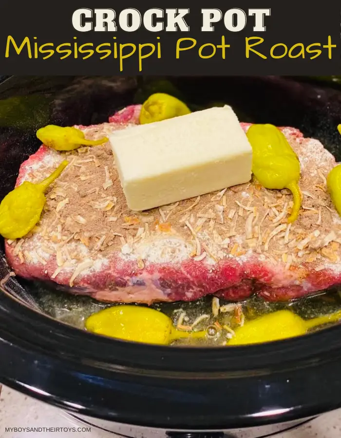 Crock Pot Mississippi Pot Roast Recipe - My Boys and Their Toys
