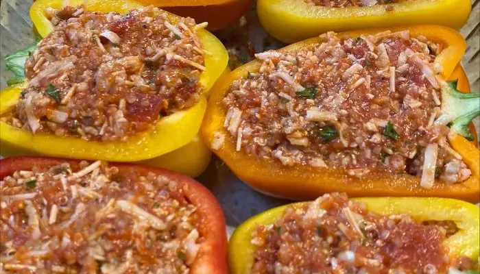 Chicken Parm Stuffed Peppers Recipe